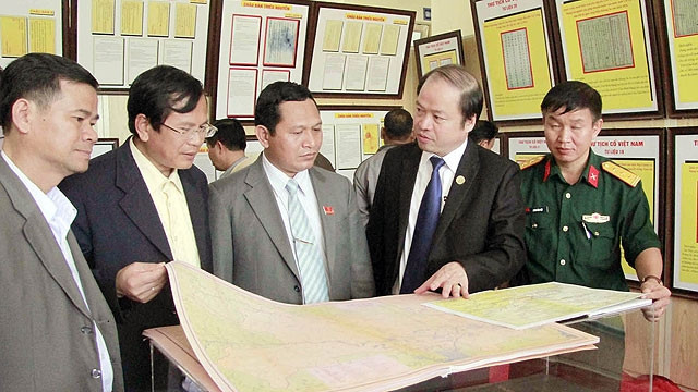 Trong không gian triển lãm.
