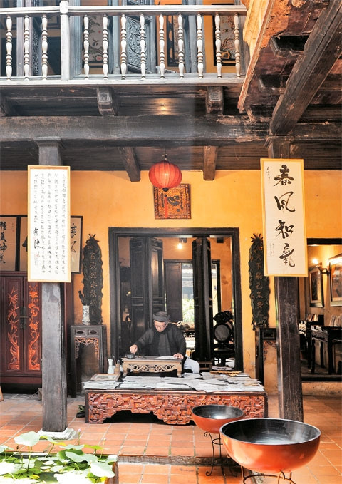 Ngôi nhà 87 Mã Mây (Hà Nội) là một trong số ít nhà cổ được bảo tồn nguyên trạng. Ảnh:TRẦN HẢI 