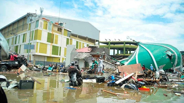 Sóng thần gây thiệt hại nặng nề đối với tỉnh Sulawesi của Indonesia. Ảnh: THE WASHINGTON POST