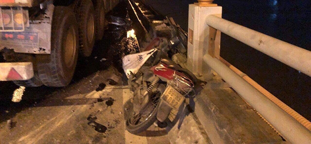Hiện trường vụ tai nạn.