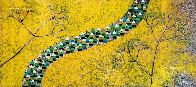 Tranh của họa sĩ QUÁCH ĐÔNG PHƯƠNG.