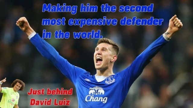 Trung vệ J. Stones gia nhập Manchester City với giá 47,5 triệu bảng.