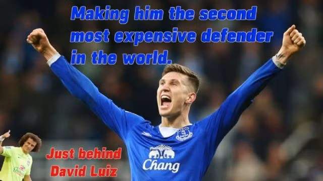 Trung vệ J. Stones gia nhập Manchester City với giá 47,5 triệu bảng.