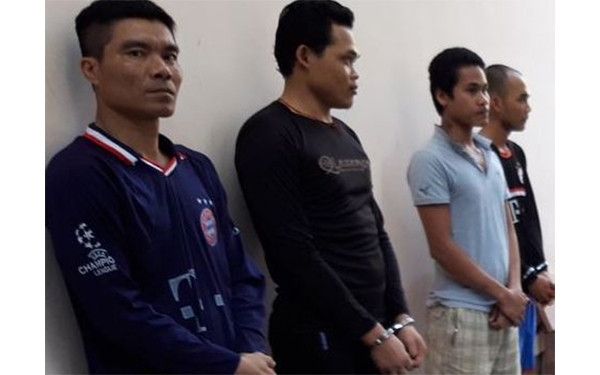 Các đối tượng cướp chuyên nghiệp bị Công an huyện Đông Hải và tỉnh Bạc Liêu tóm gọn.