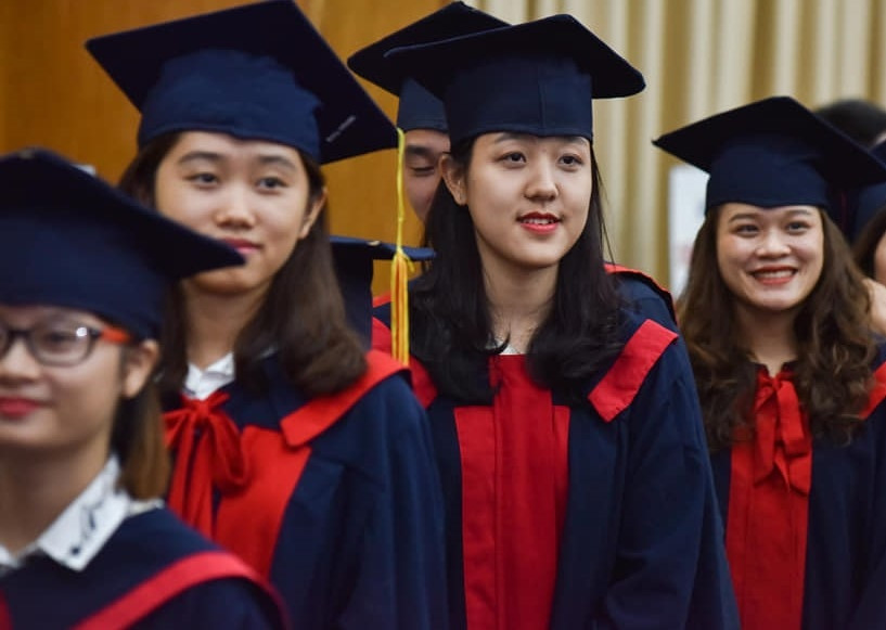 Tân cử nhân, kỹ sư Trường đại học Bách khoa Hà Nội (Ảnh minh họa: HUST)