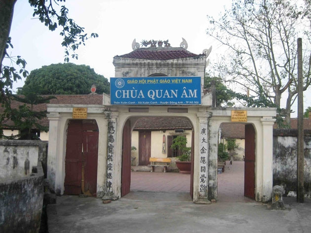 Chùa Quan Âm (Xuân Canh, Đông Anh). Ảnh minh họa.