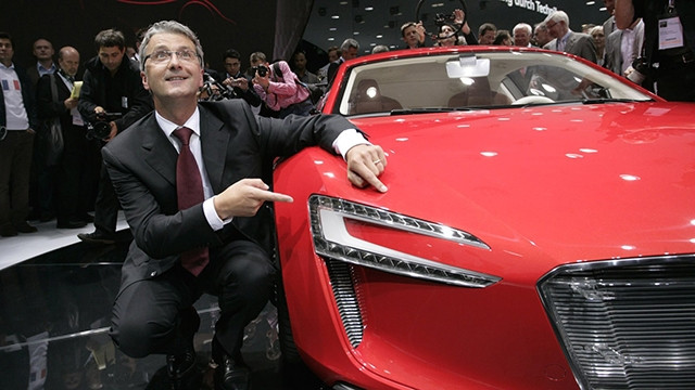 Ông Rupert Stadler tại một buổi ra mắt mẫu xe mới của Audi. Ảnh: BUSINESS INSIDER