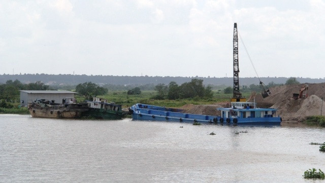 Bến thủy nội địa của Công ty TNHH Cường Hưng tại xã Phước Tân, TP Biên Hòa thời điểm còn hoạt động.