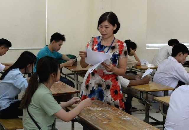 Tại Kỳ thi THPT quốc gia 2017 (Ảnh: THỦY NGUYÊN)