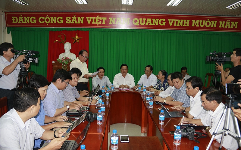 Quang cảnh cuộc họp báo