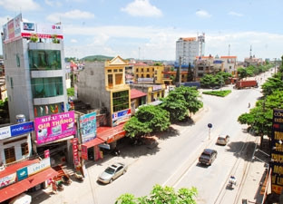 Một góc thị xã Chí Linh hôm nay.