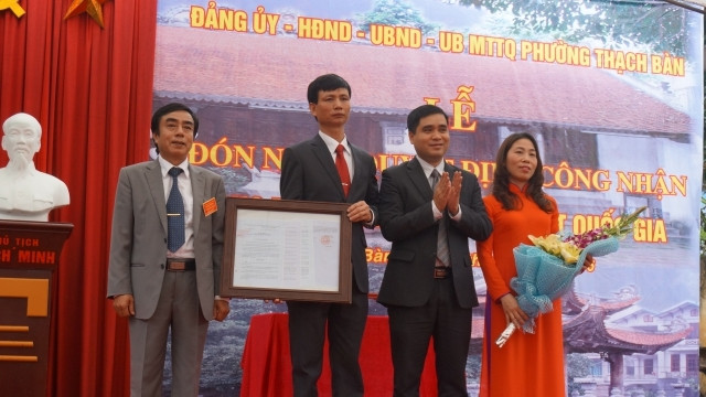 Đón bằng công nhận Bảo vật quốc gia tượng Huyền Thiên Trấn Vũ.