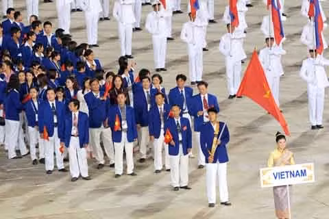 Đoàn thể thao Việt Nam thường xuyên đứng trong tốp ba nước dẫn đầu ở khu vực từ năm 2003 trở lại đây. Ảnh: VOC.
