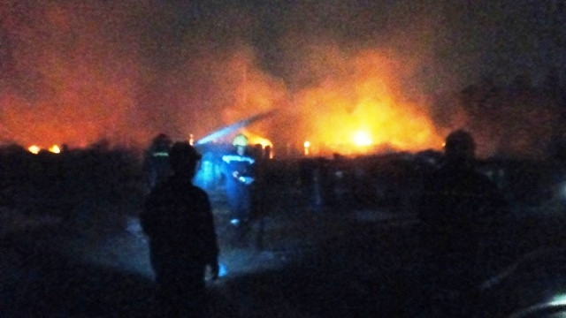 Hiện trường vụ cháy.