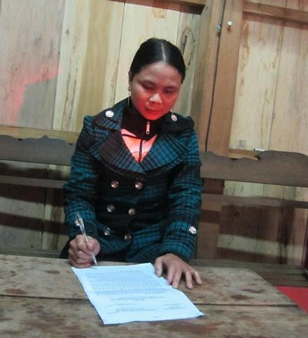 Cơ Lâu Thị Giáp, nữ trưởng thôn đầu tiên của huyện miền núi Tây Giang.