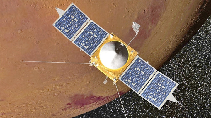 Tàu vũ trụ MAVEN đo đạc Sao Hỏa (Nguồn: Pics about Space)