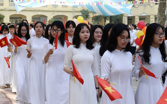 Học sinh Trường THPT Việt Đức (Hà Nội)