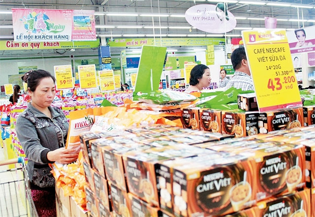 Trong hai Ngày Vàng siêu thị Big C Thăng Long giảm giá sâu hàng nghìn sản phẩm thiết yếu.