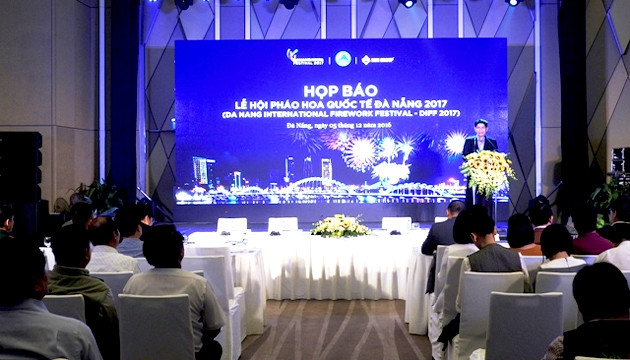 Họp báo công bố Lễ hội pháo hoa quốc tế Đà Nẵng 2017.