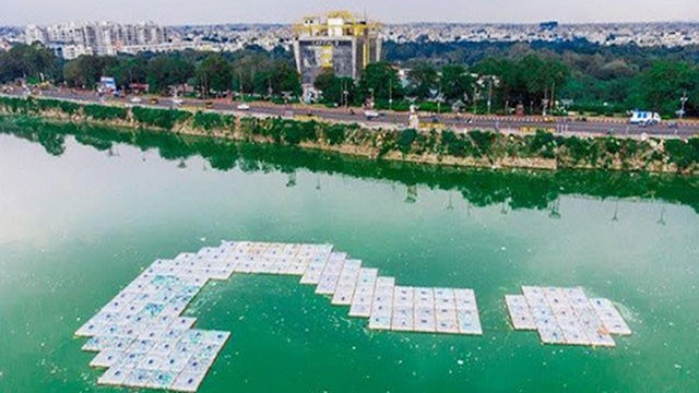 Tác phẩm khổng lồ từ vỏ chai nhựa