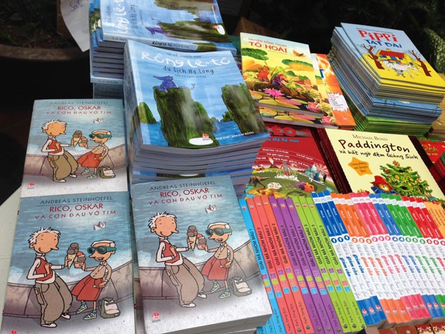 Sách dịch chiếm phần lớn trong mảng văn học dành cho thiếu nhi.
