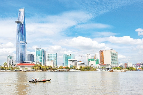 Tòa tháp Bitexco (TP Hồ Chí Minh). Ảnh : Trần Thế Phong