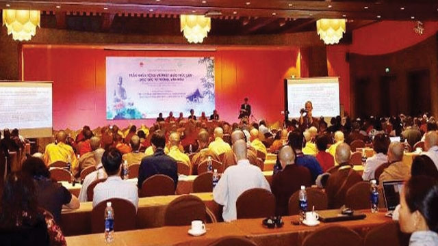 Quang cảnh hội thảo khoa học quốc tế “Trần Nhân Tông và Phật giáo Trúc Lâm – Đặc sắc tư tưởng, văn hóa”.