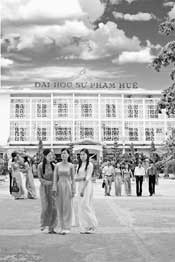 Sinh viên Trường đại học Sư phạm Huế.