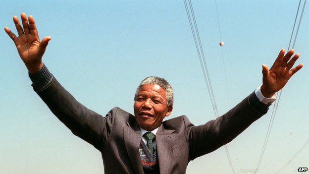 Cựu Tổng thống Nam Phi Nelson Mandela. (Ảnh: AFP)