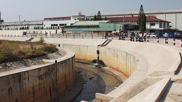 Một đoạn tuyến kênh Ba Bò trên địa bàn tỉnh Bình Dương sau khi được cải tạo.