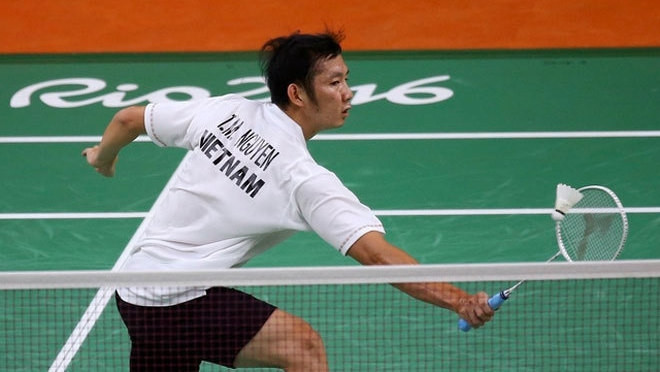 Tiến Minh đã không thế làm nên bất ngờ trước tay vợt số ba thế giới Lin Dan.