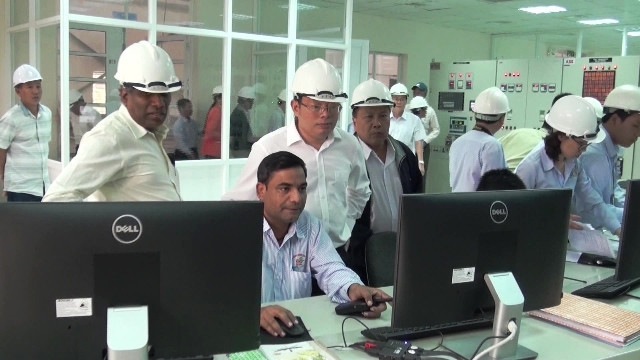 Nhà điều hành hệ thống Nhà máy điện sinh khối.