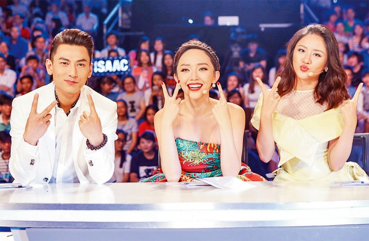 Bộ ba giám khảo chương trình Thần tượng âm nhạc nhí 2016. ẢNH: NGUYỄN THÀNH