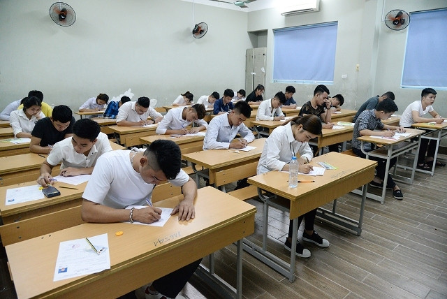 Thí sinh Kỳ thi quốc gia 2018 (Ảnh: THỦY NGUYÊN)