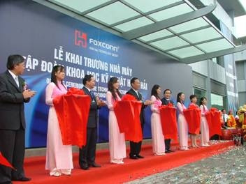 Foxconn khai trương hai nhà máy công nghệ cao ở Bắc Ninh