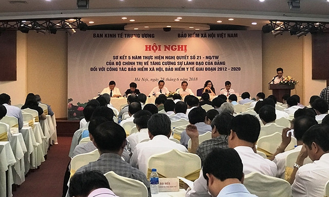 Hội nghị sơ kết 5 năm thực hiện Nghị quyết số 21 của Bộ Chính trị do Ban Kinh tế Trung ương và BHXH Việt Nam phối hợp tổ chức.