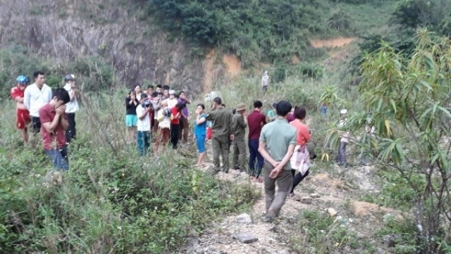 Khu vực hiện trường tìm thấy xác nạn nhân.