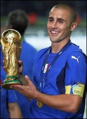 Cannavaro – cầu thủ xuất sắc nhất Italy trong năm