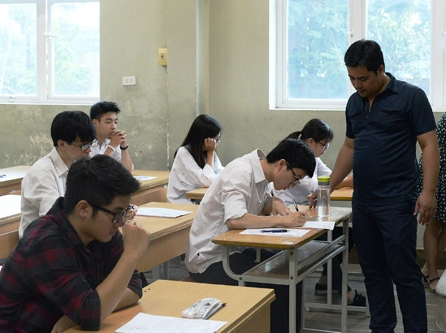 Thí sinh Kỳ thi quốc gia 2018 (Ảnh: THỦY NGUYÊN)