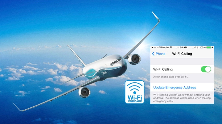 Người sử dụng có thể nhắn tin không giới hạn khi đi máy bay qua sóng WiFi.