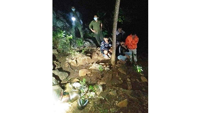 Hiện trường nơi phát hiện thi thể nạn nhân.