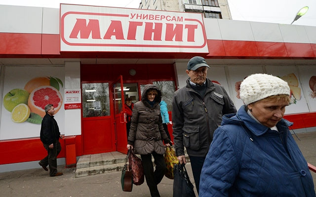 Chuỗi cửa hàng bán lẻ Magnit ở Nga. Ảnh: RIA