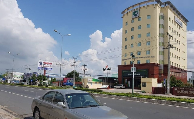 Trụ sở Ngân hàng Vietcombank Tây Đô tại quận Bình Thủy, TP Cần Thơ.
