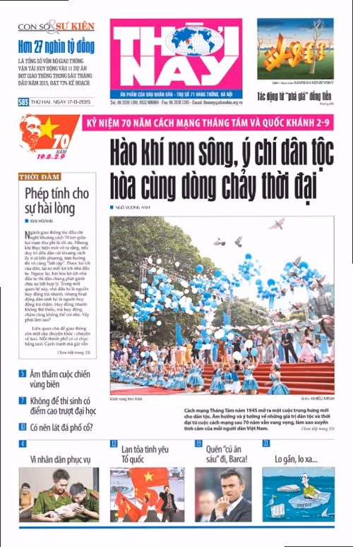 Đón đọc Thời Nay số 583, phát hành thứ hai, ngày 17-8