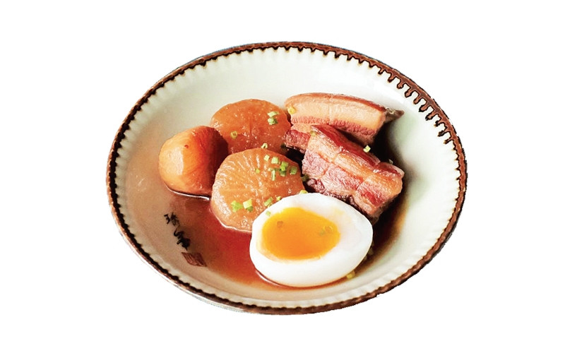 Món thịt kho do tác giả thực hiện.