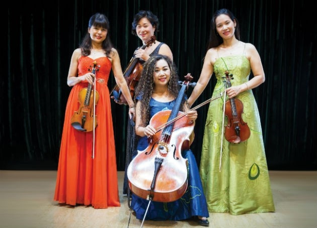 Nhóm Tứ tấu Hoa Sen. (Ảnh: Trung tâm Văn hóa Pháp)