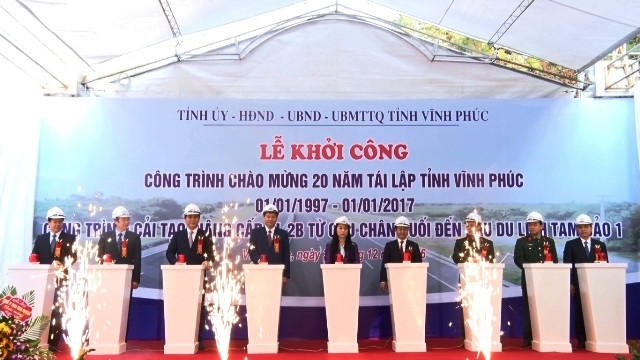 Khởi công dự án nâng cấp đường lên khu du lịch Tam Đảo