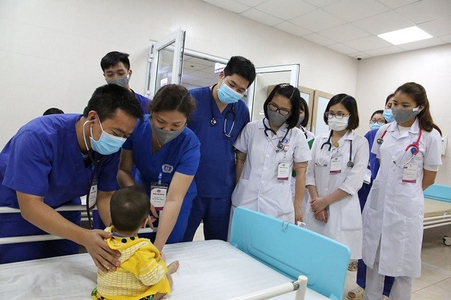 Bệnh nhi được điều trị khỏi căn bệnh nguy hiểm Kawasaki.