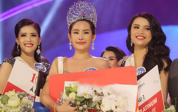 Thí sinh đoạt giải Hoa hậu Đại dương 2017. Ảnh: Dân trí.