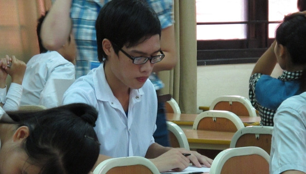 Thí sinh thi ĐH, CĐ. (Ảnh: Xuân Hà)